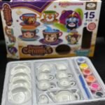 service a thé ceramic (coloriage concept)