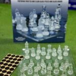 chess glass 30x30cm (jeu d'échec en verre)