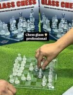 chess glass 30x30cm (jeu d'échec en verre) – Image 2