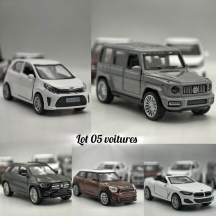 1 pack de 05 voiture mixte (12cm)