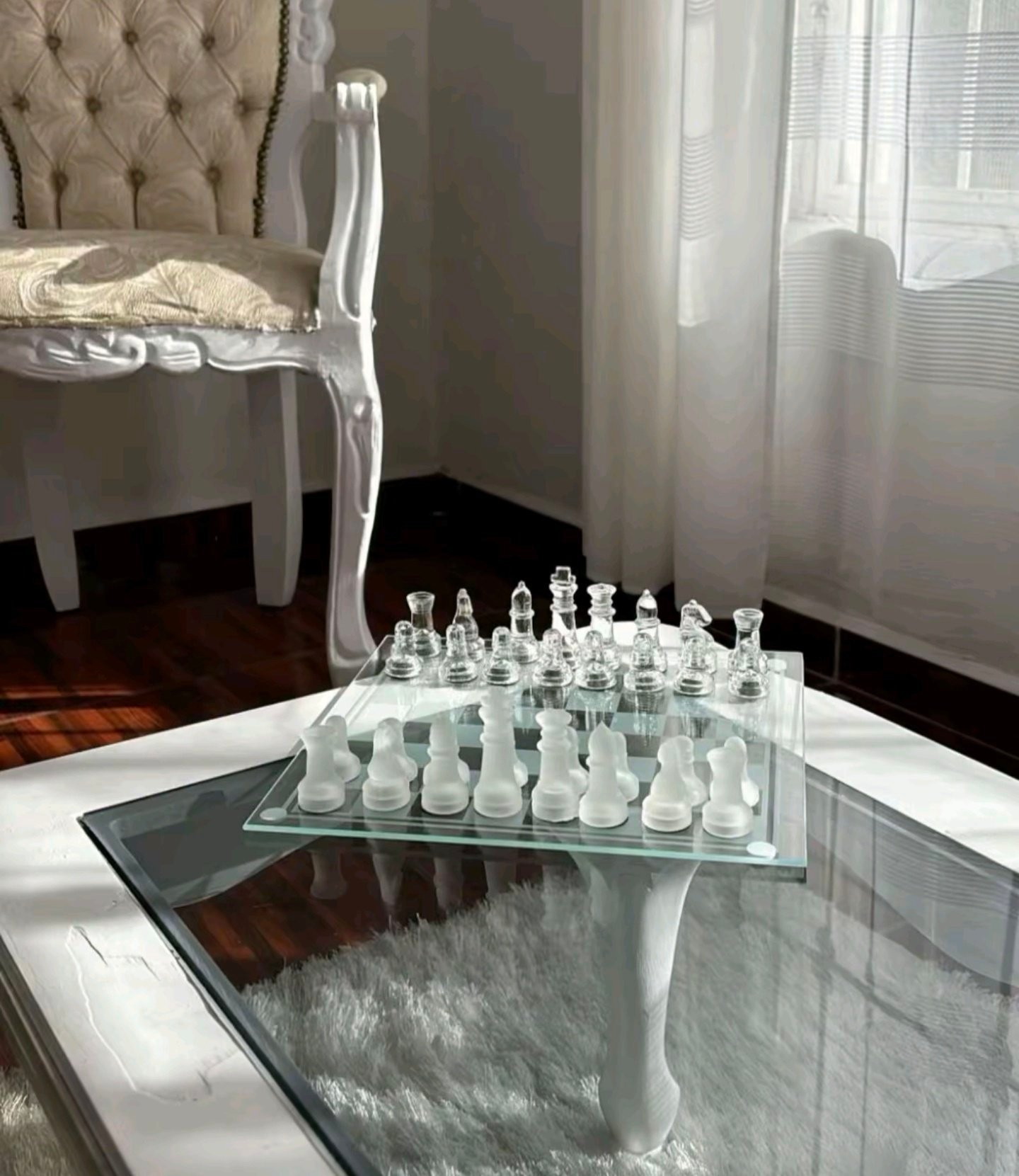 2026/10/1000086592.jpg chess glass 26*26cm 💯 glass – Image 1